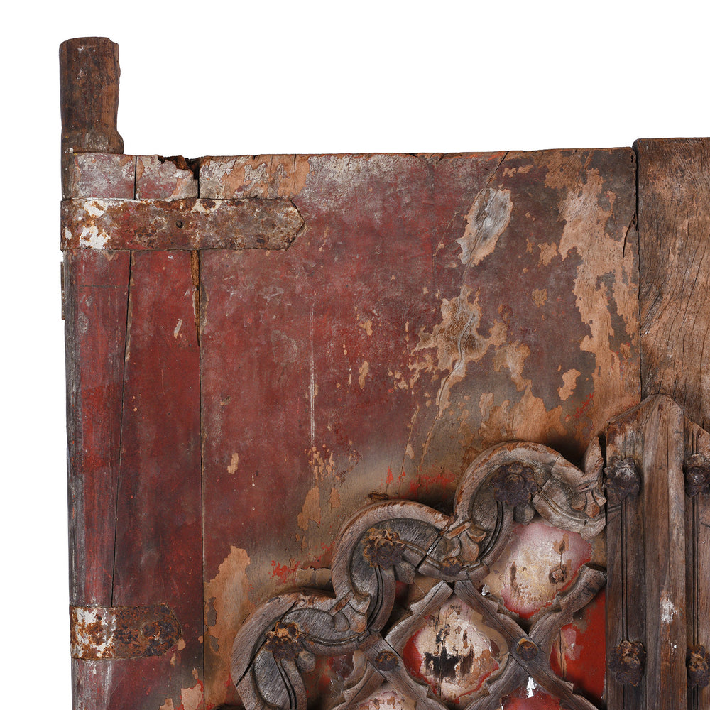 Corner Detail From Antique Indian Jail Window Shutters | Indigo Antiques