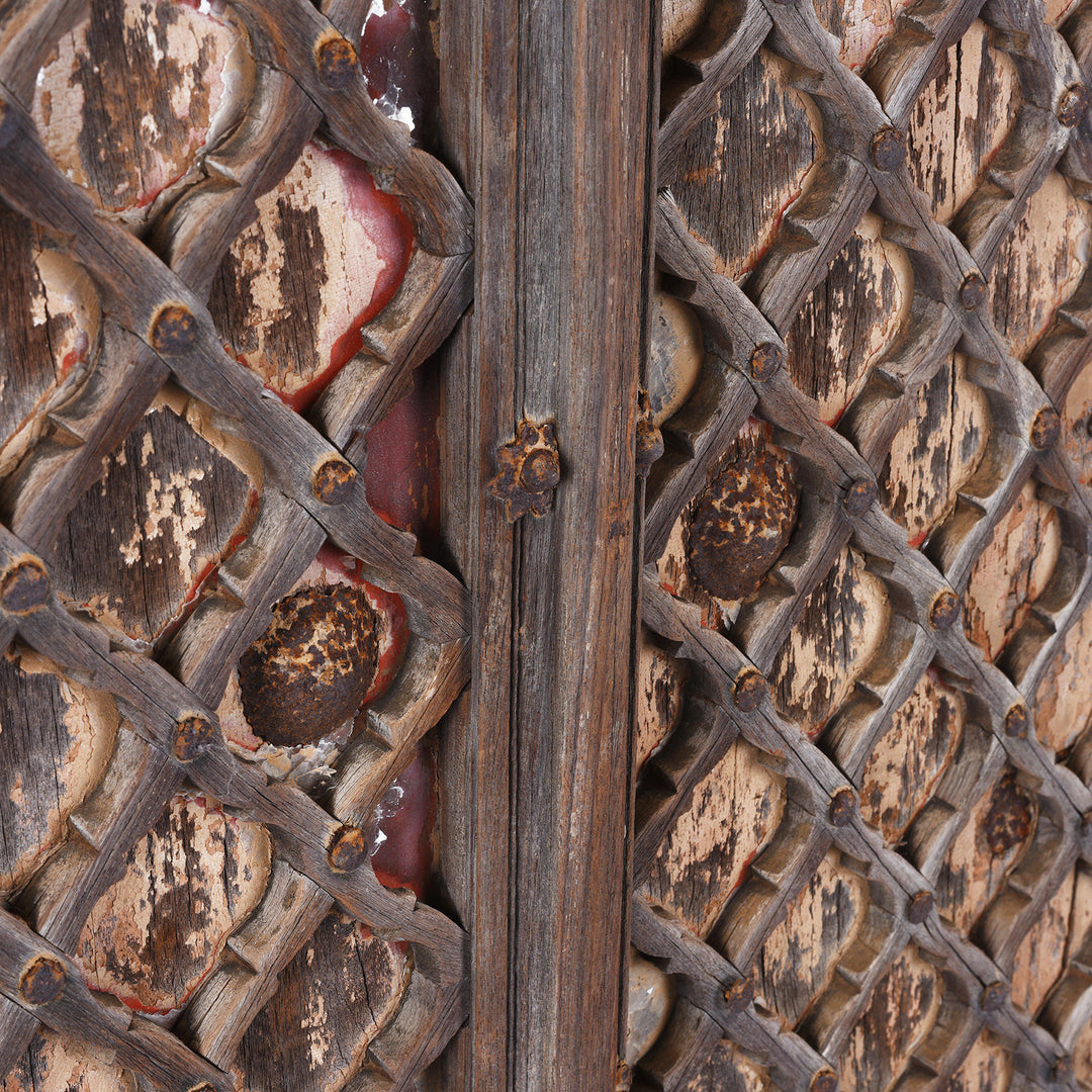 Detail From Antique Indian Jail Window Shutters | Indigo Antiques