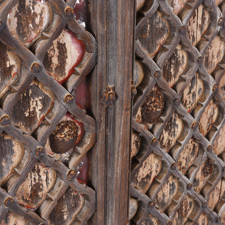 Detail From Antique Indian Jail Window Shutters | Indigo Antiques