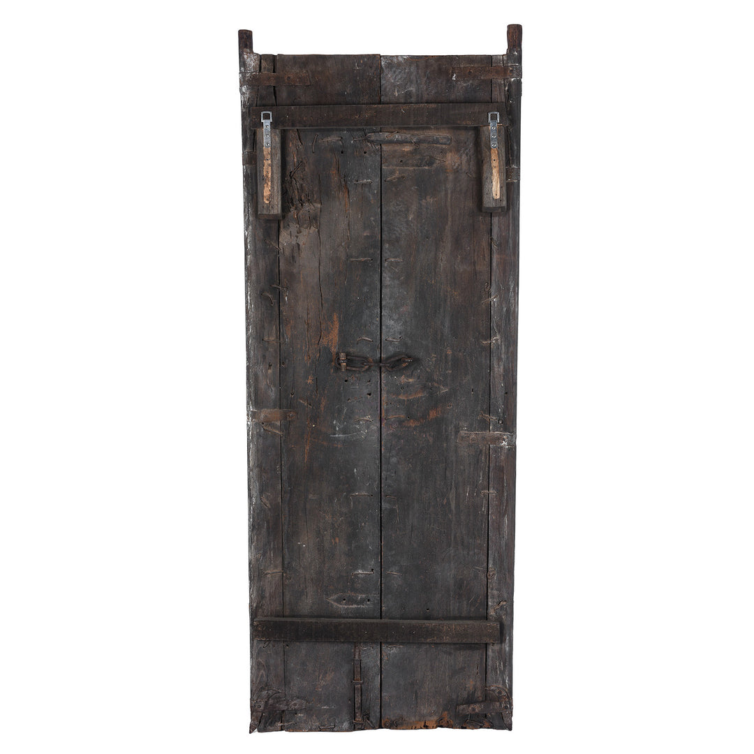Back Of Antique Indian Jail Window Shutters | Indigo Antiques