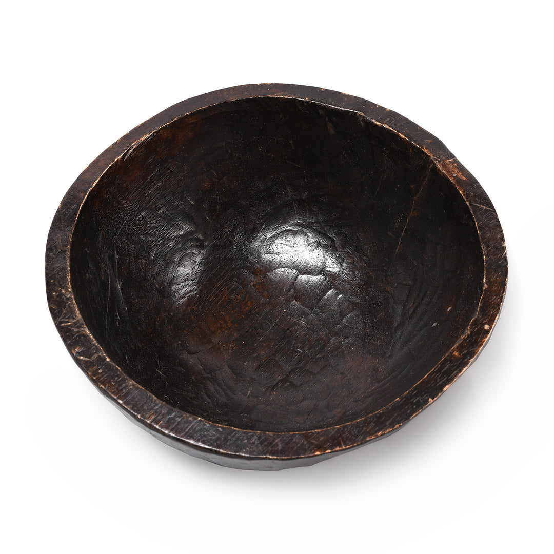 Wooden Bowl From Himachal Pradesh - Ca 1910 | Indigo Antiques