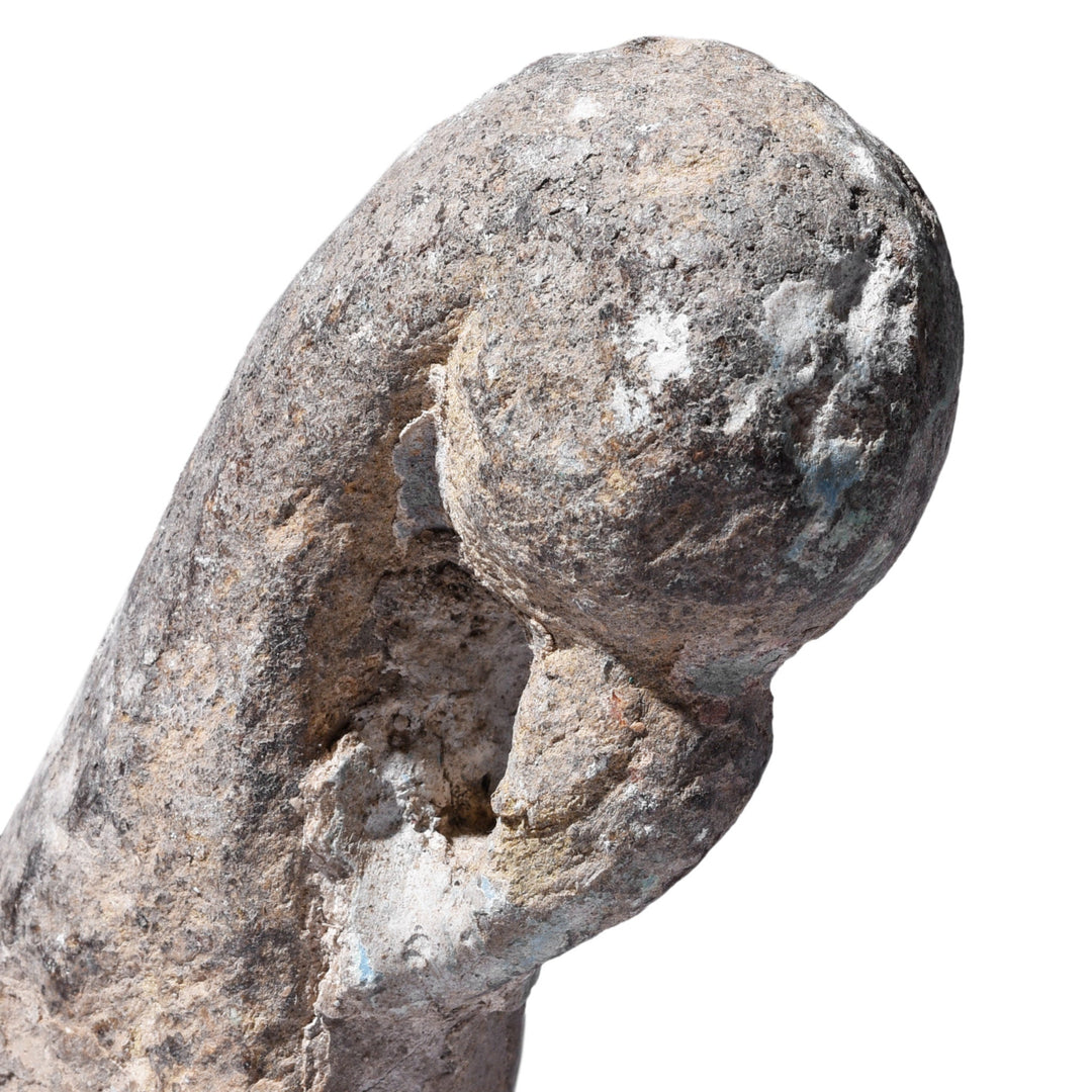 Option 3 Antique Indian Stone Peacock Turban Hanger | Indigo Antiques