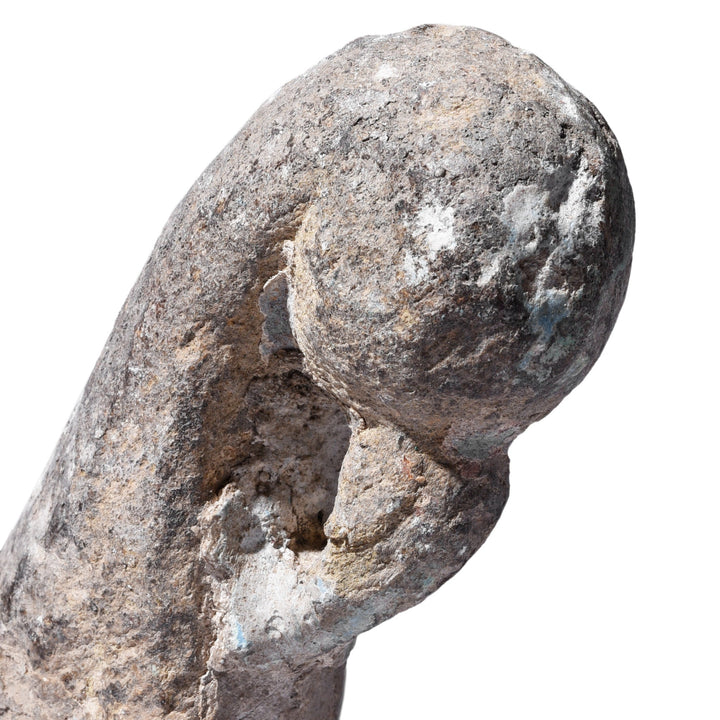 Option 3 Antique Indian Stone Peacock Turban Hanger | Indigo Antiques