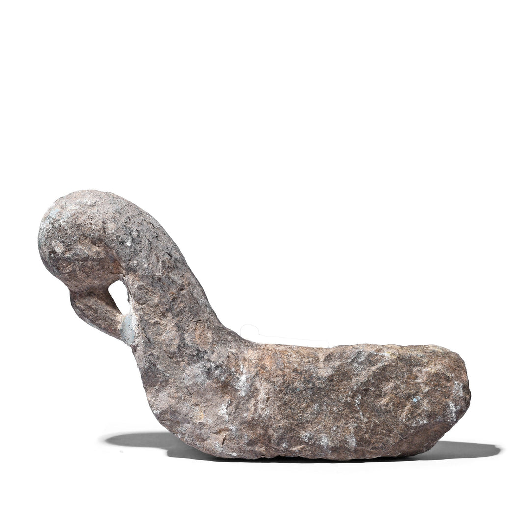 Back Of Option 2 Antique Indian Stone Peacock Turban Hanger | Indigo Antiques