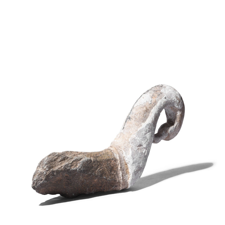 Rear View Of Option 2 Antique Indian Stone Peacock Turban Hanger | Indigo Antiques