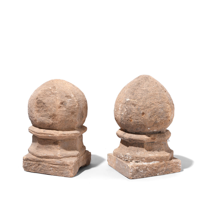 Back Of Antique Stone Weight from Rajasthan | Indigo Antiques