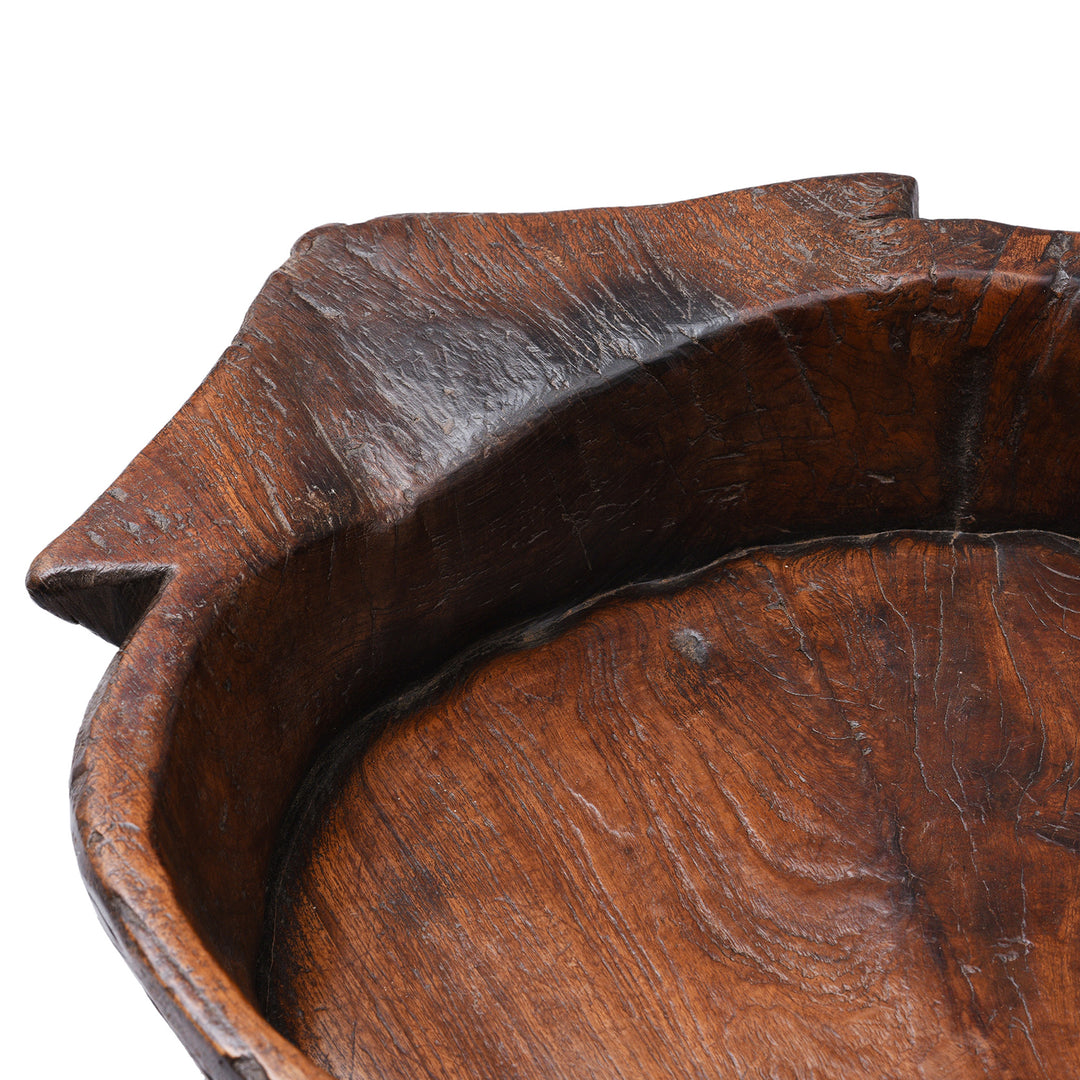 Detail From Antique Carved Indian Parath Bowl From Rajasthan | Indigo Antiques
