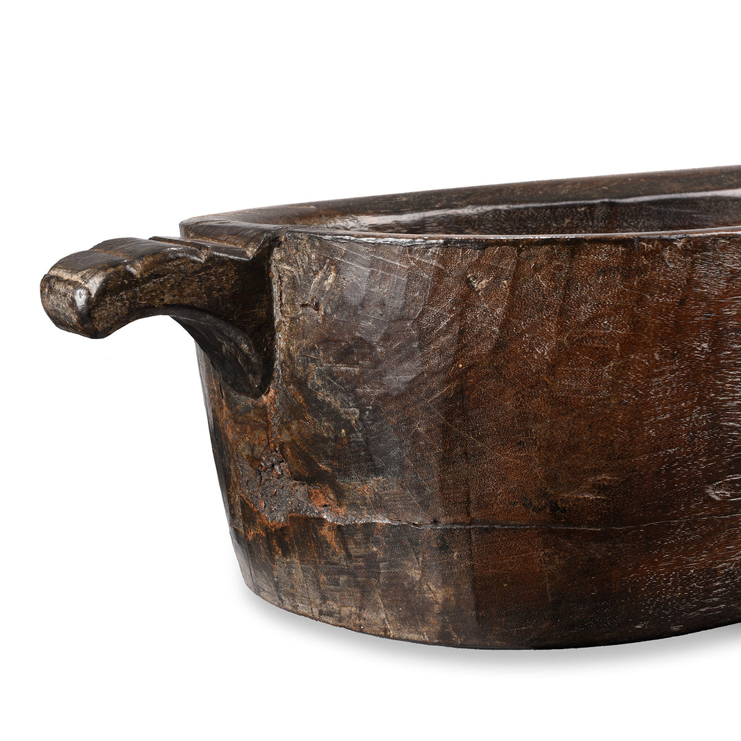 Antique Jackfruit Dough Mixing Bowl From Kerala | Indigo Antiques