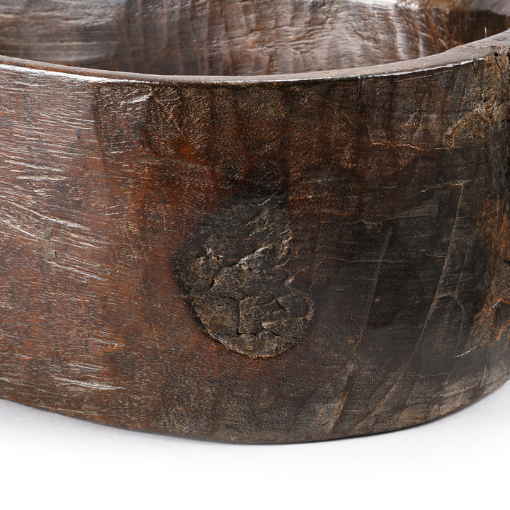 Antique Jackfruit Dough Mixing Bowl From Kerala | Indigo Antiques