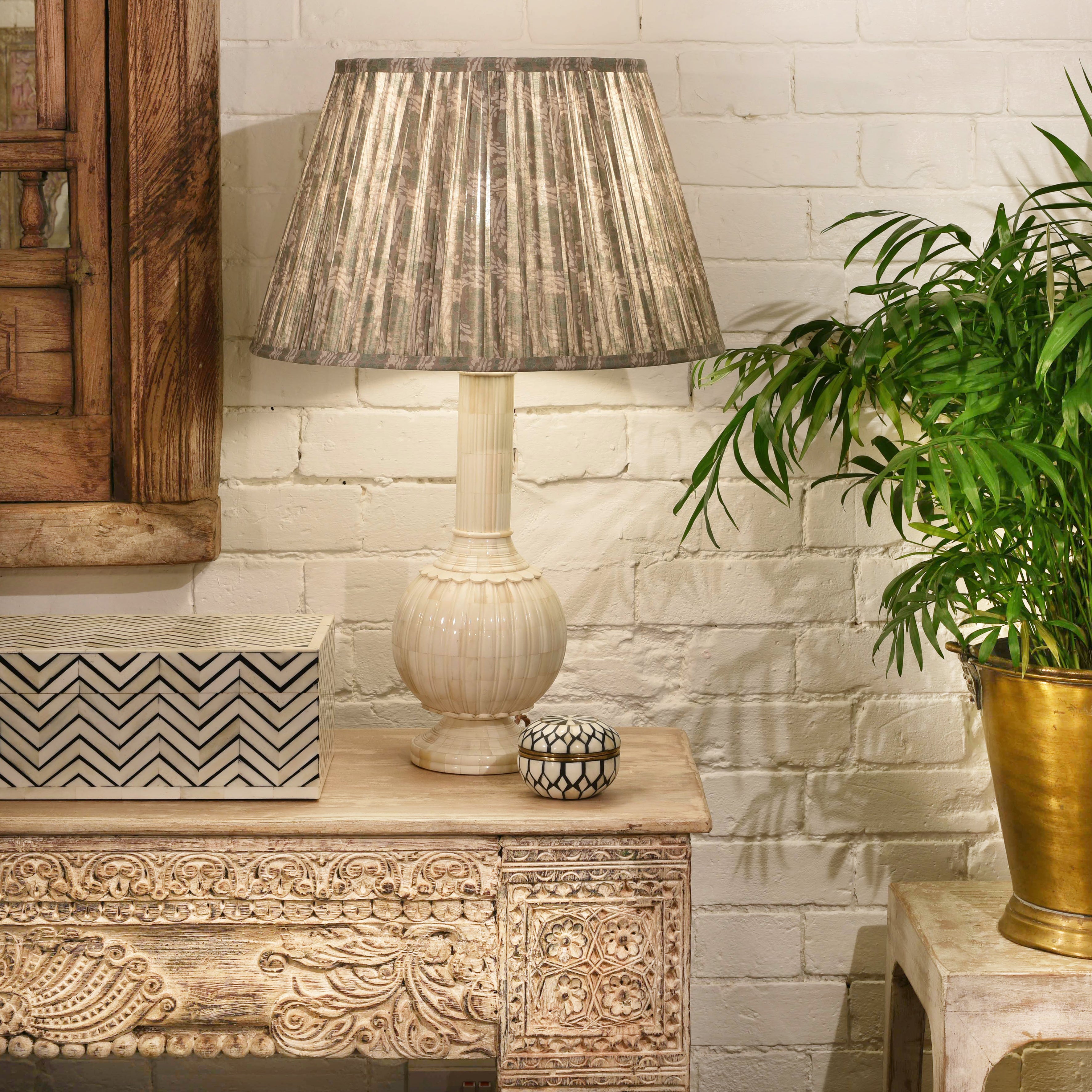 Lamp with soft warm glow