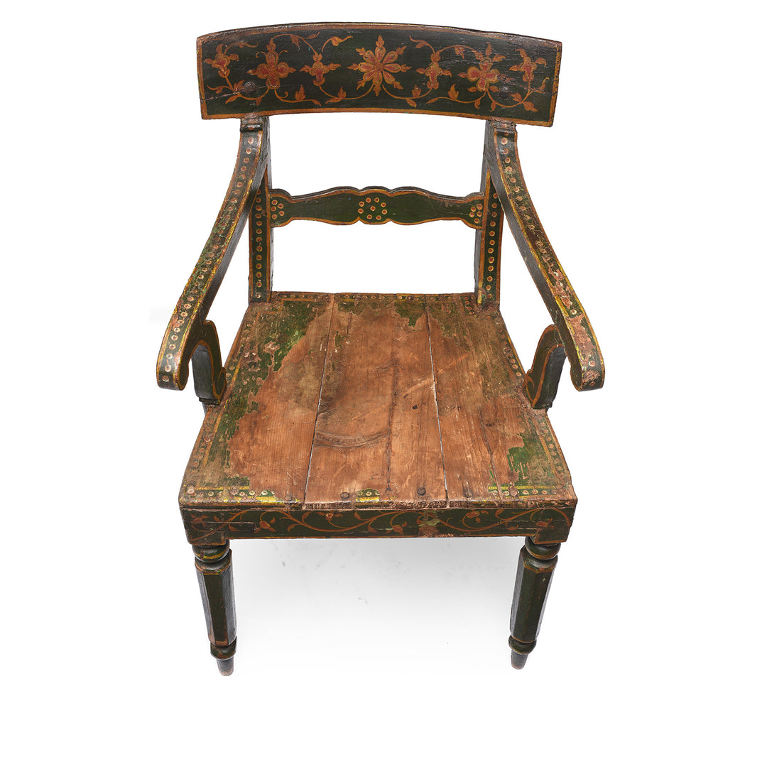 Chair With Original Painting From Bikaner | Indigo Antiques
