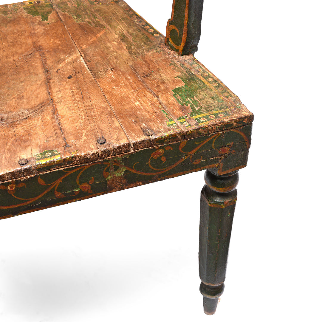 Chair With Original Painting From Bikaner | Indigo Antiques