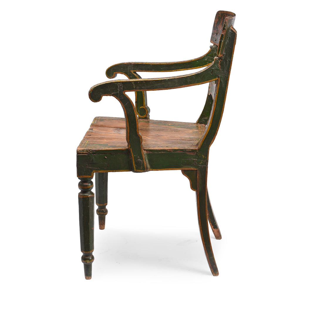 Chair With Original Painting From Bikaner | Indigo Antiques