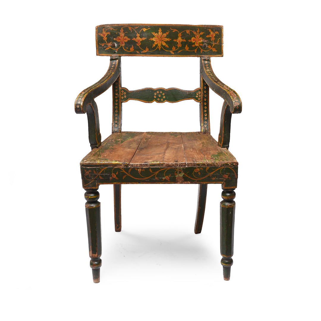 Chair With Original Painting From Bikaner | Indigo Antiques