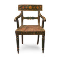 Polychrome Indian Chair From Bikaner - 19th Century
