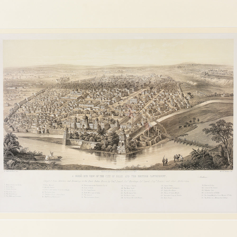 Framed Oriental Map Prints | Indigo Antiques 