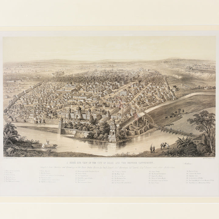 Framed Oriental Map Prints | Indigo Antiques 