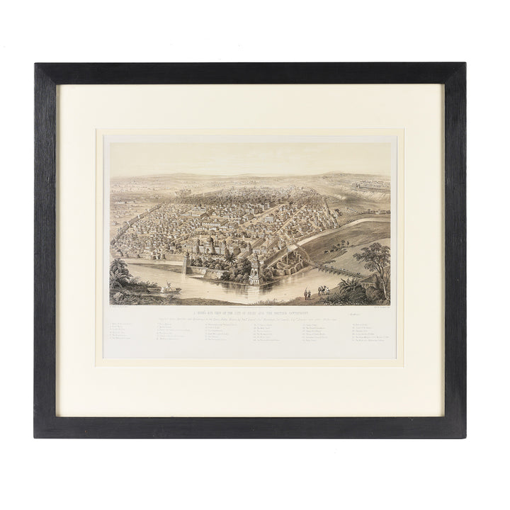Framed Oriental Map Prints | Indigo Antiques 