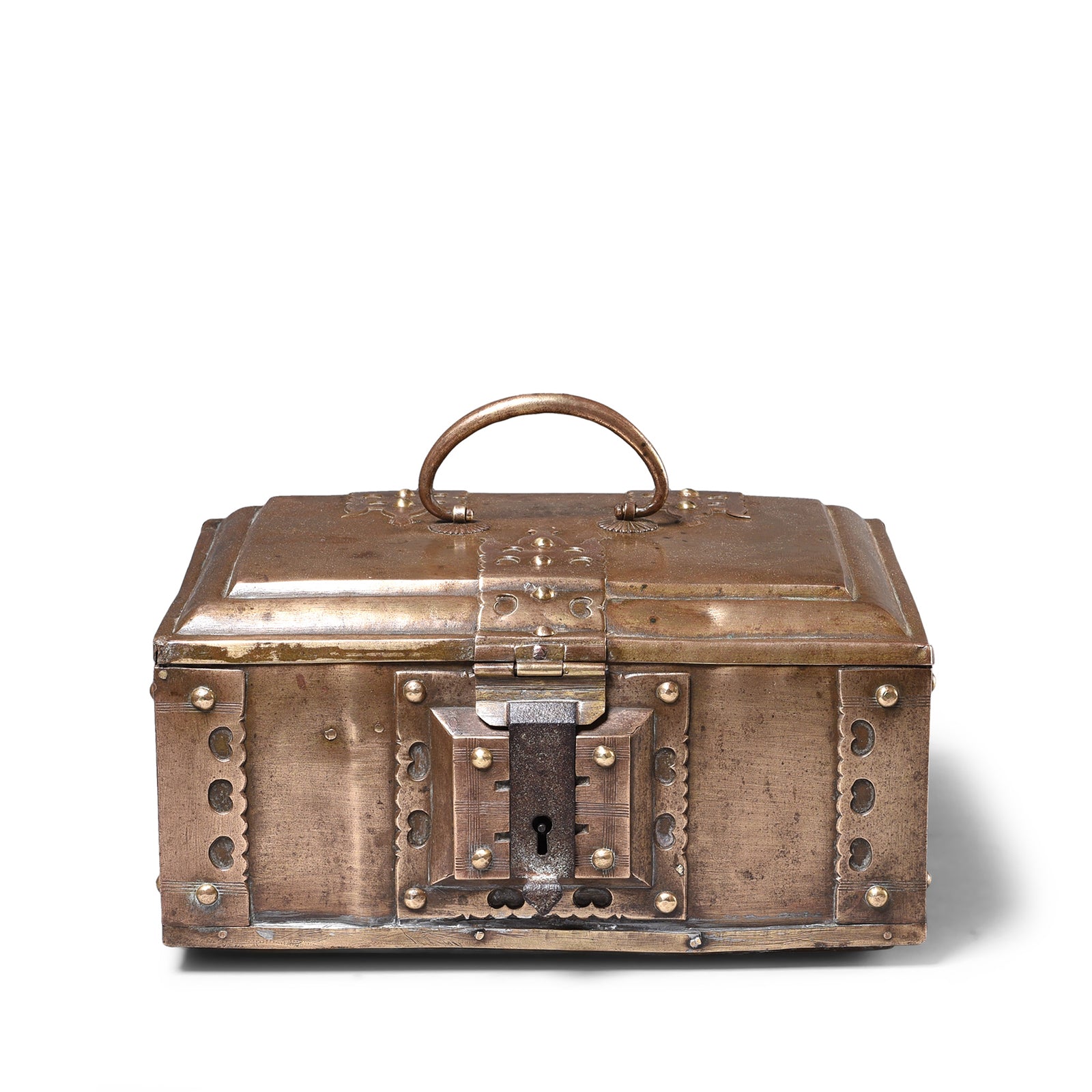 Brass Jewellery Box From Kerala - Late 19th Century Brass Jewellery Box From Kerala - Late 19th Century