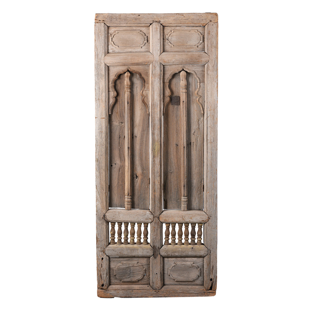 Antique Carved Teak Window Shutter From Hyderabad | Indigo Antiques