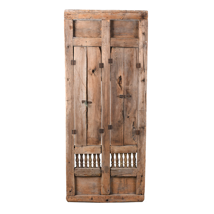 Antique Carved Teak Window Shutter From Hyderabad | Indigo Antiques