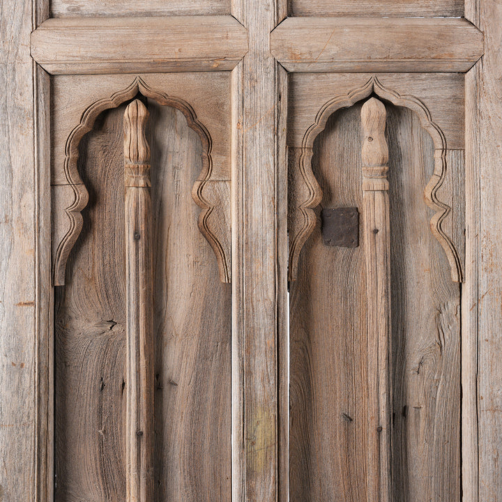 Antique Carved Teak Window Shutter From Hyderabad | Indigo Antiques