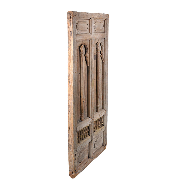 Antique Carved Teak Window Shutter From Hyderabad | Indigo Antiques