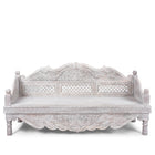 Carved And Limed Mango Wood Daybed