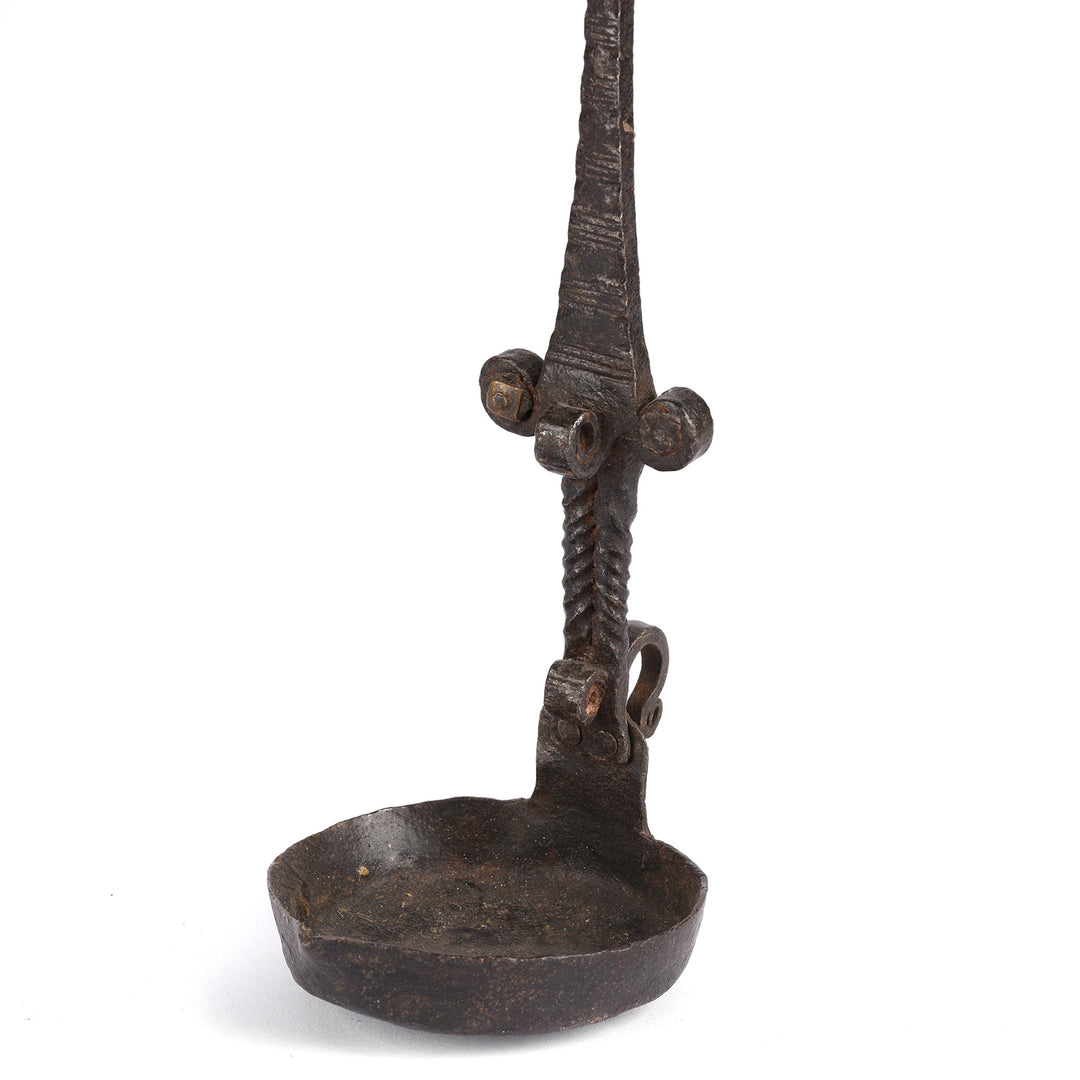 Detail From Antique Lamp Spoon (Cruzie) From Rajasthan | INDIGO ANTIQUES