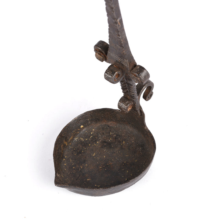 Detail From Antique Lamp Spoon (Cruzie) From Rajasthan | INDIGO ANTIQUES