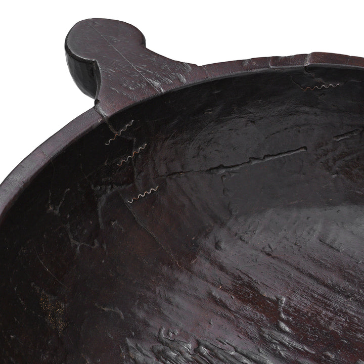 Detail From Antique Jackfruit Dough Mixing Bowl From Kerala | Indigo Antiques