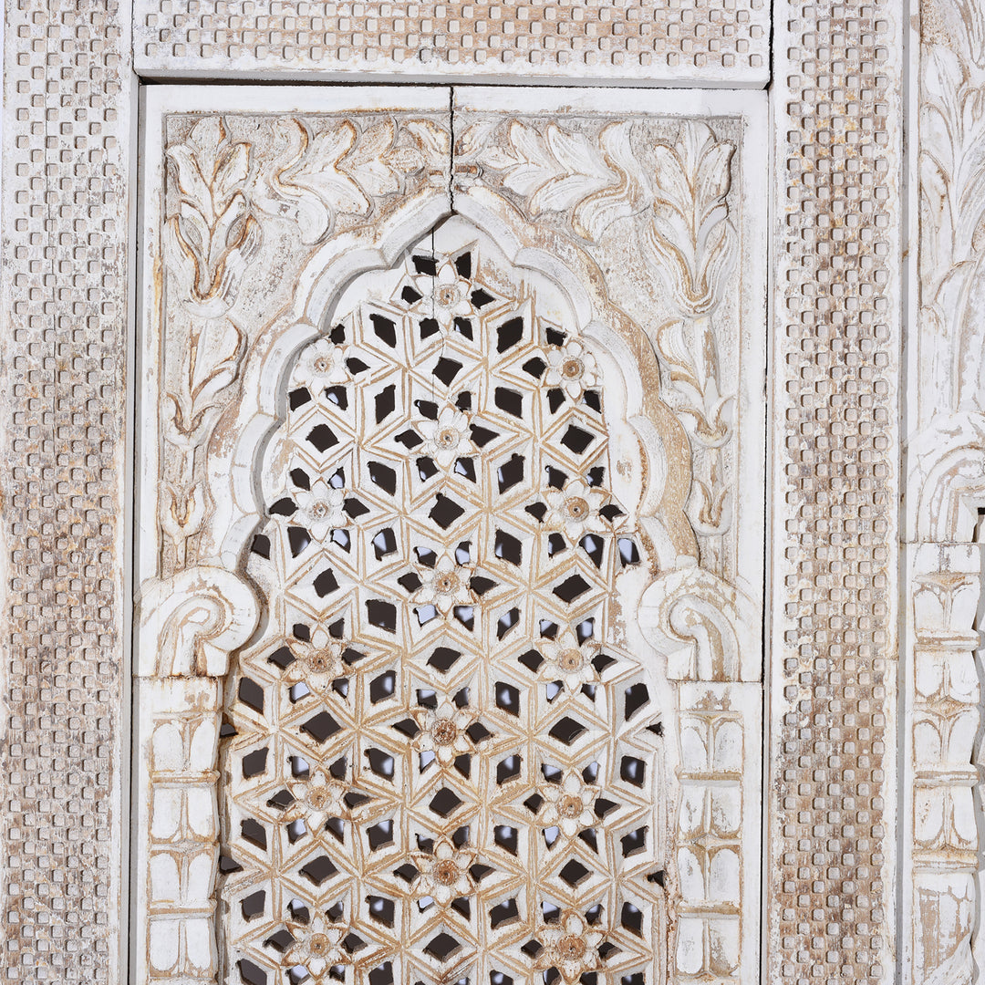 Mini Arch Detail From Carved Jali Purdah Screen Mughal Style | INDIGO ANTIQUES