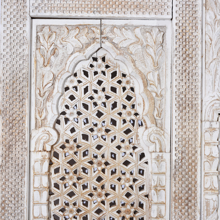 Mini Arch Detail From Carved Jali Purdah Screen Mughal Style | INDIGO ANTIQUES