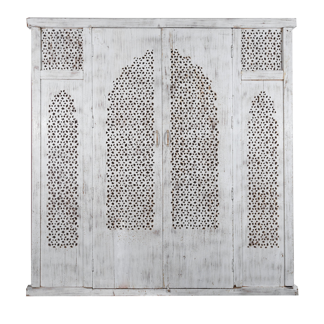 Back Of Carved Jali Purdah Screen Mughal Style | INDIGO ANTIQUES