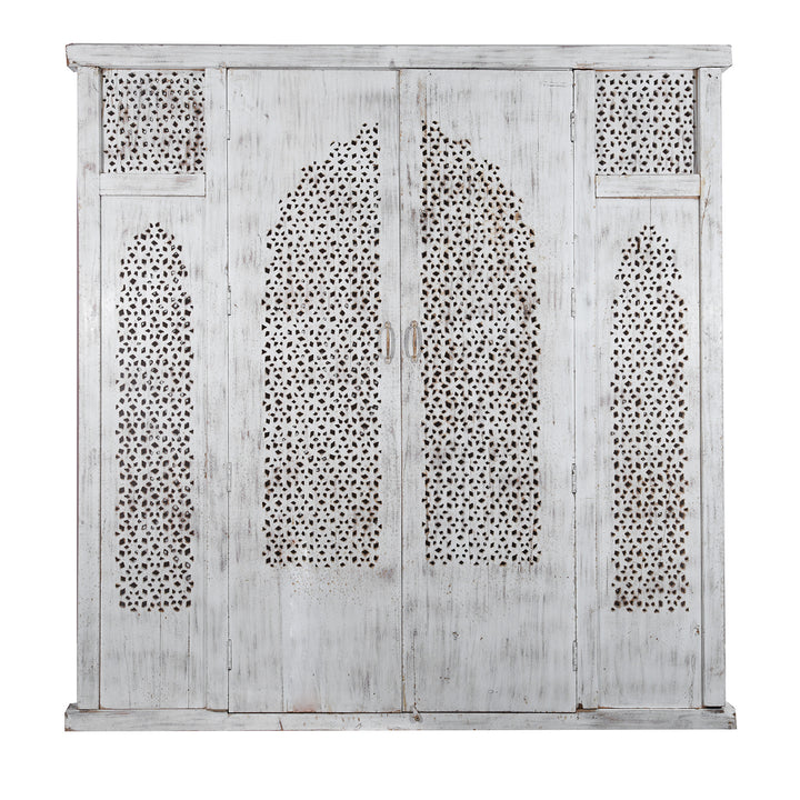 Back Of Carved Jali Purdah Screen Mughal Style | INDIGO ANTIQUES