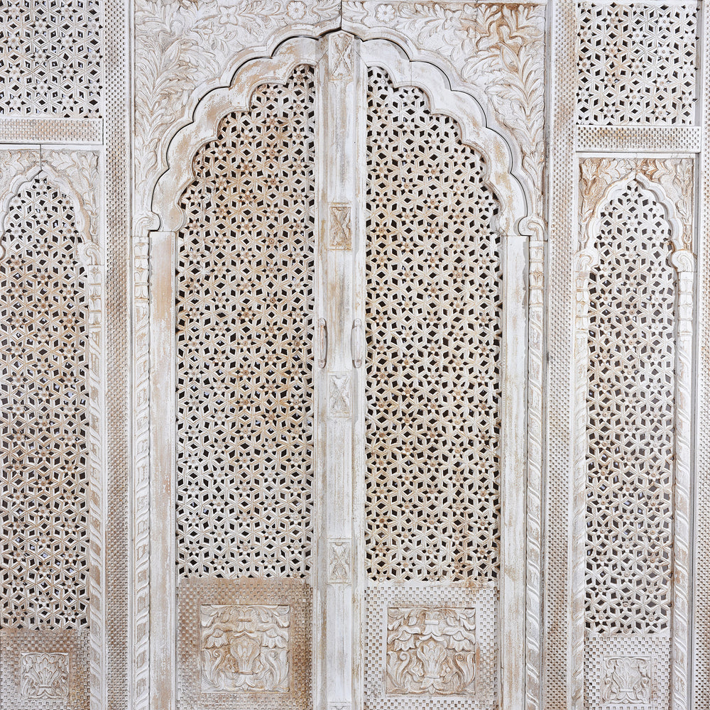 Arch Detail From Carved Jali Purdah Screen Mughal Style | INDIGO ANTIQUES