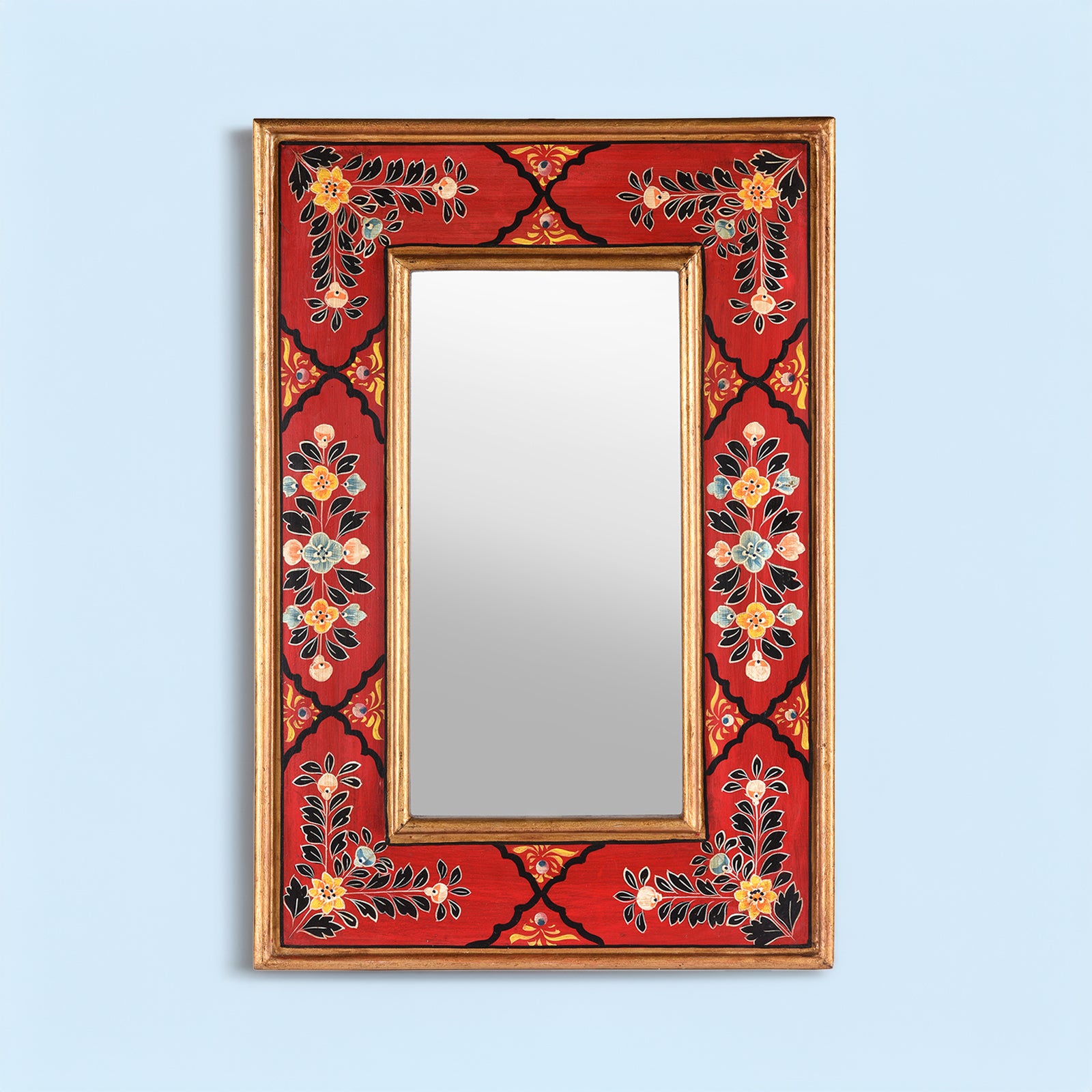Hand Painted Mirror Frame from Rajasthan