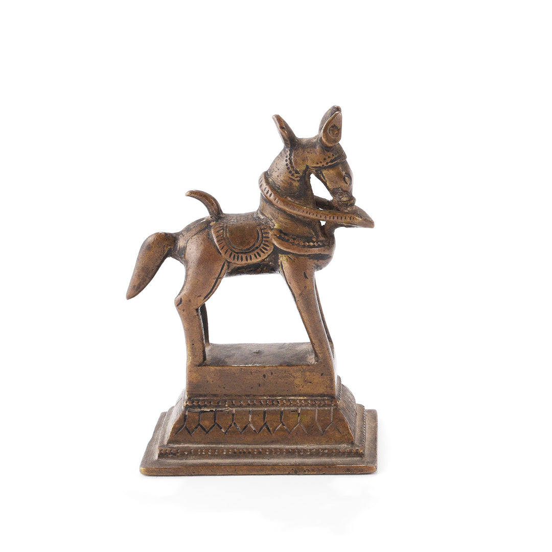 Early 19thC Bronze Horse from The Deccan | Indigo Antiques