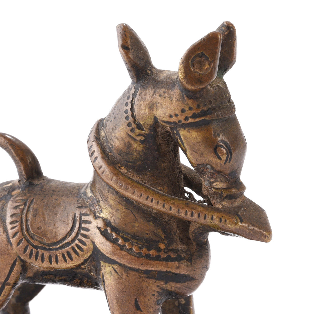 Early 19thC Bronze Horse from The Deccan | Indigo Antiques