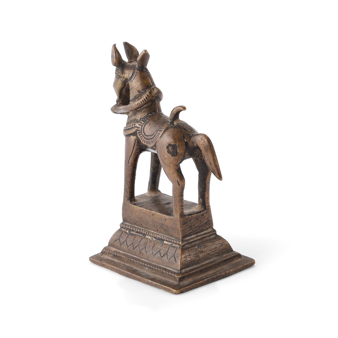 Early 19thC Bronze Horse from The Deccan | Indigo Antiques