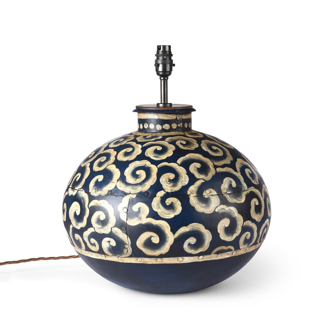 Painted Indian Matka Table Lamp