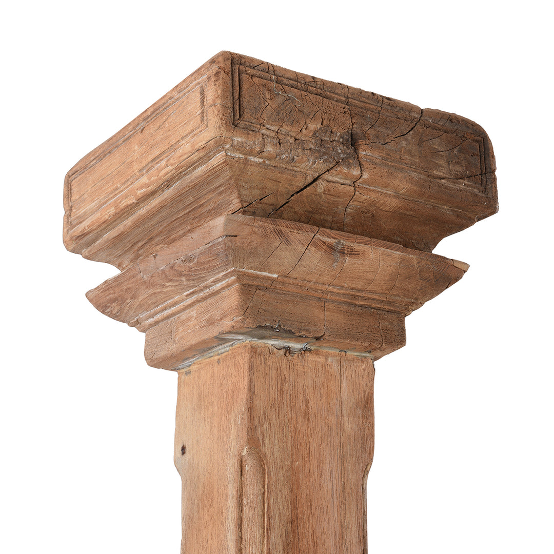 Top Detail From Coat Stand Made From An Old Carved Indian Pillar | Indigo Antiques