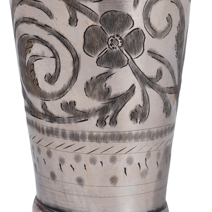 Etching Detail From Option 2 Vintage Lassi Cup from North India