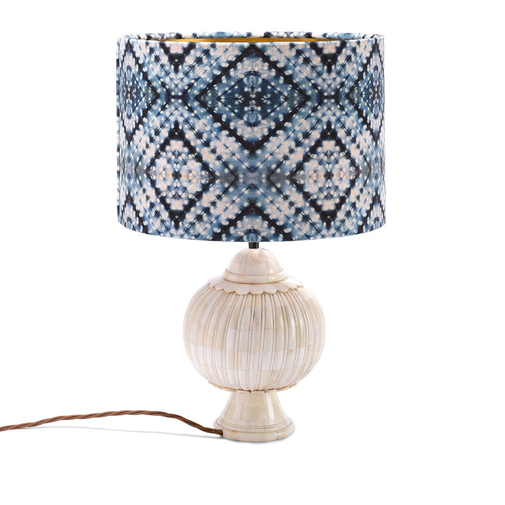 Itajime Diamond Drum Lampshade by Tatie Lou | Indigo Antiques