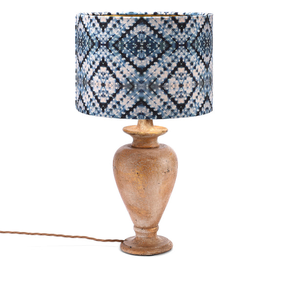 Turned Wood Table Lamp