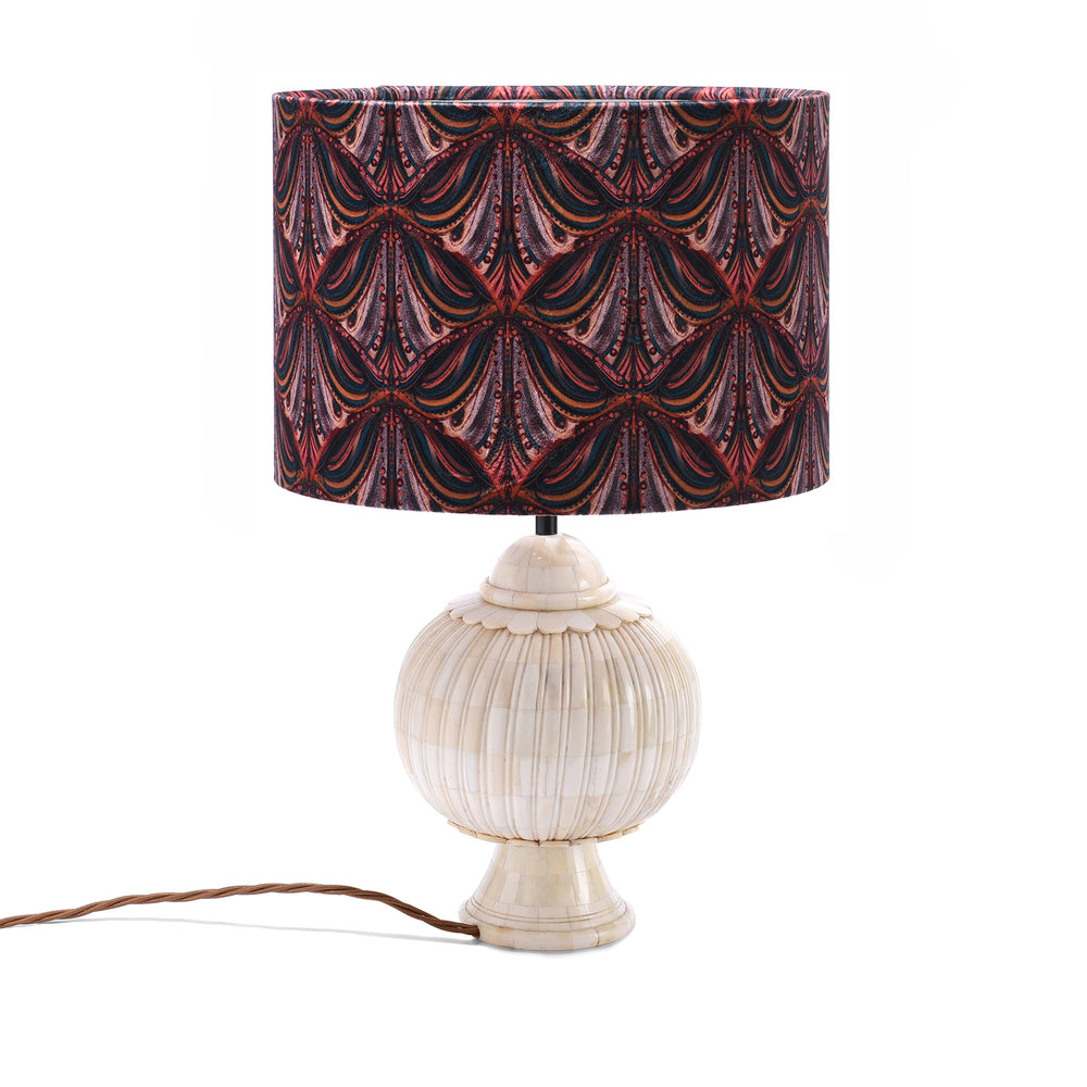 Mumbai Deco Drum Lampshade  - Plum | Indigo Antiques