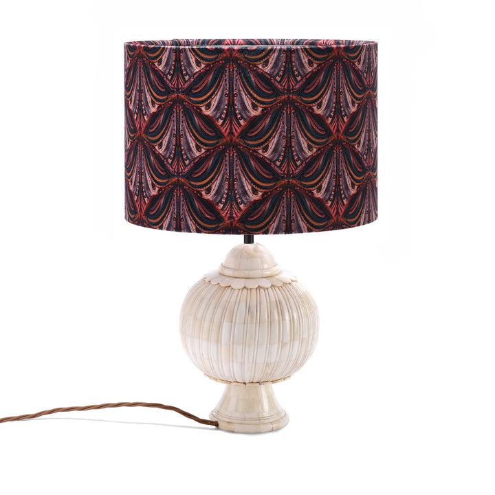 Mumbai Deco Drum Lampshade  - Plum | Indigo Antiques