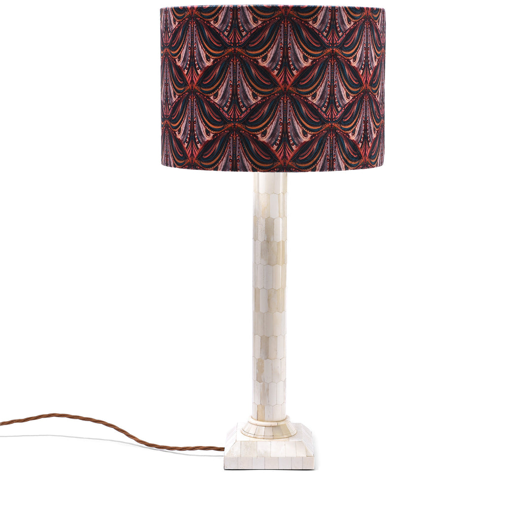 Mumbai Deco Drum Lampshade  - Plum | Indigo Antiques