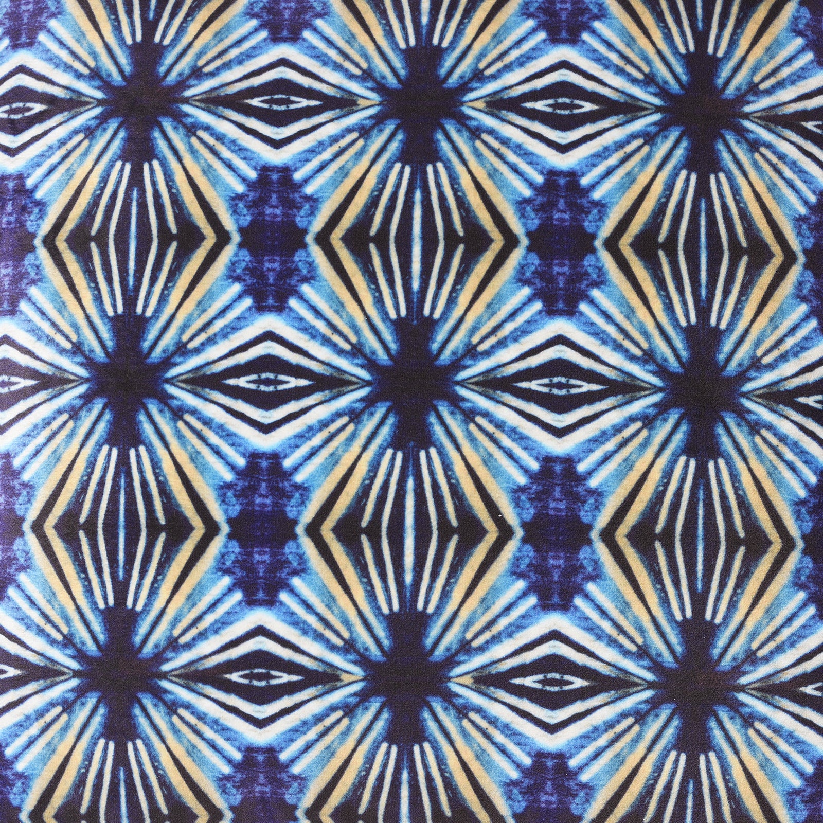Indigo Itajime Cross Cushion by Tatie Lou Indigo Itajime Cross Cushion by Tatie Lou