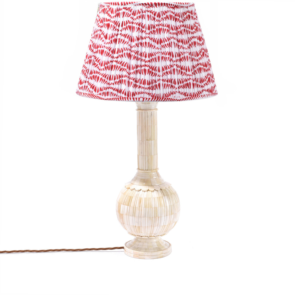 Large Samarkand Cherry Bangla Lampshade | Indigo Antiques